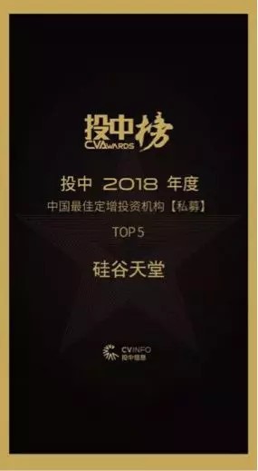 【動(dòng)態(tài)新聞】硅谷天堂榮獲投中“中國最佳中資私募股權(quán)投資機(jī)構(gòu)TOP20